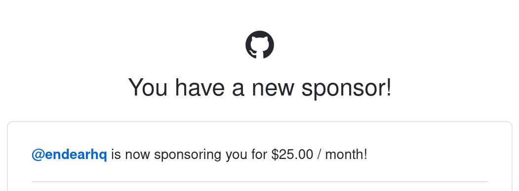 Спасибо Endear за 25 $/месяц донатов на мой Гитхаб аккаунт github.com/sponsors/ai