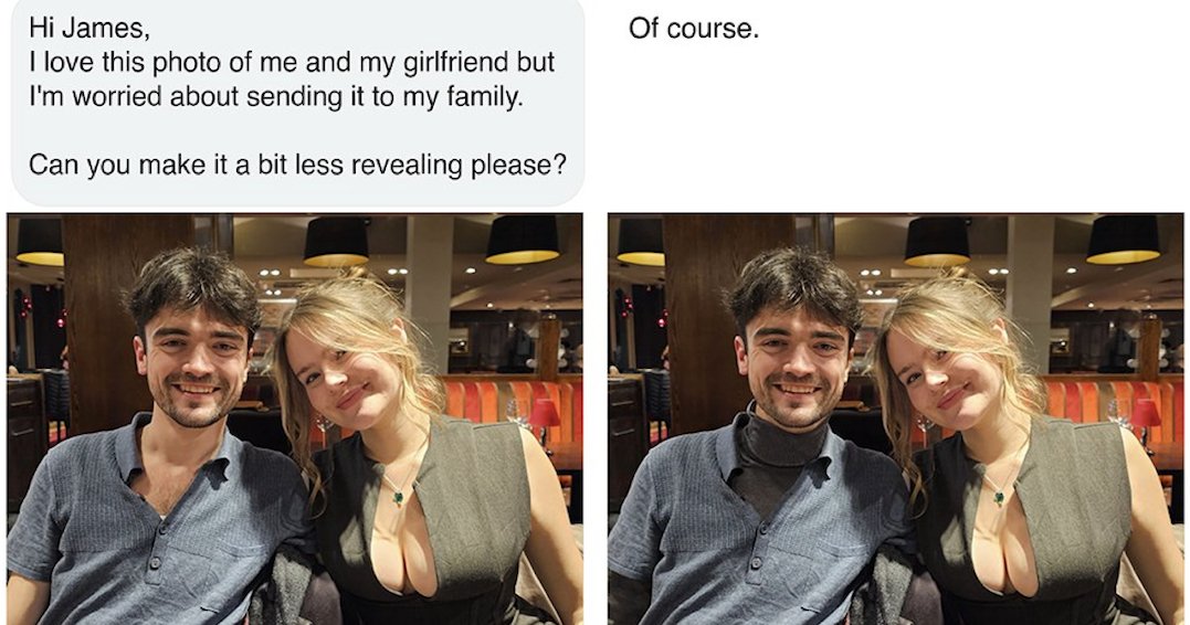 27 all-time funniest times photoshop legend James Fridman did exactly what people asked him to thepoke.com/2024/04/24/jam…