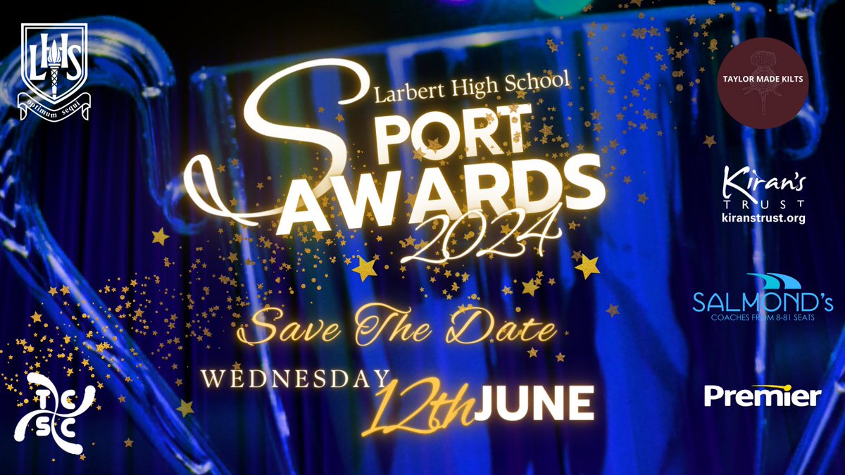 🌟LHS Sports Awards 2024🌟 Wednesday 12th June 2024 Nominations are now open: forms.gle/tdWFoifp5uKt9M… @LarbertHigh @LHS_HWB