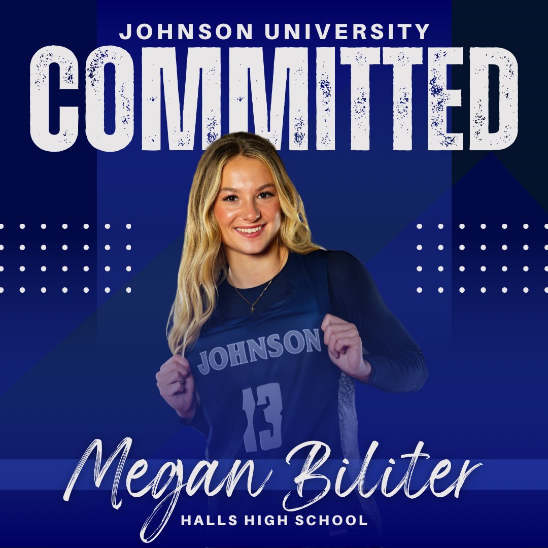 So proud of Megan Biliter for choosing to continue her basketball career at Johnson University! 🏀💙