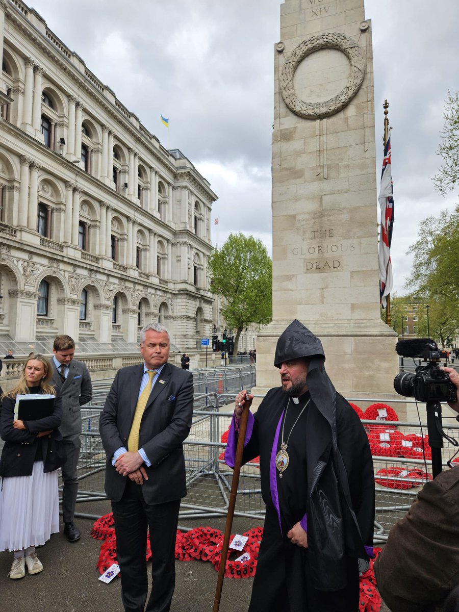 Today I paid tribute to the lasting memory of the victims of the Armenian Genocide and laid a wreath at the Cenotaph with the Armenian Ambassador, MP’s and community leaders. We never forget and demand justice! Thank you Armenian National Committee of the United Kingdom - ANC UK