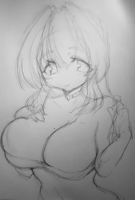 うちのこトリカさんをらくがきしつつ。お夜勤いてきまーす 