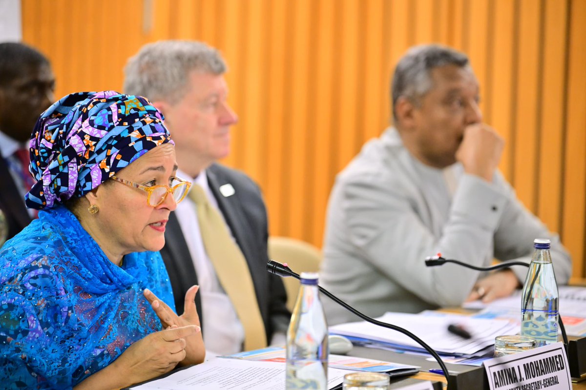 Le RC @AlainNoudehou participe à la réunion annuelle d'@AminaJMohammed avec les Coordonnateurs résidents de l’@ONU en Afrique. Du Sommet sur les ODD aux engagements du Sommet de l’avenir: comment le Système des CRs peut-il piloter des solutions transformatives pour #2030Agenda?