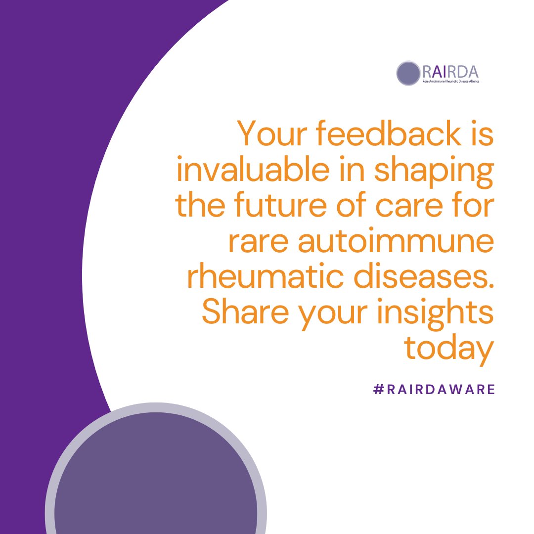 Have you taken part in our RAIRD survey yet? ipsos.uk/RAIRDAsurvey20… #RAIRDaware #PatientVoice
