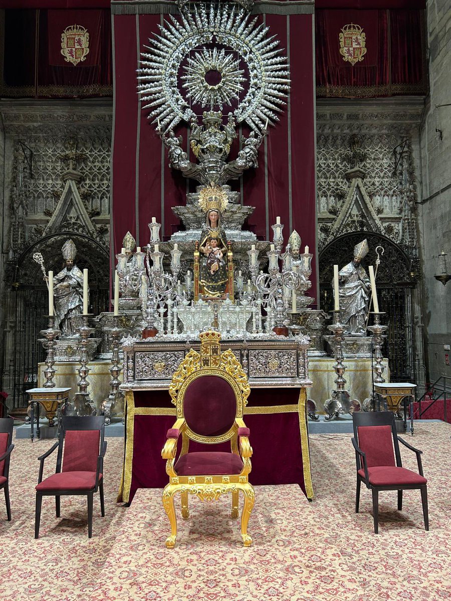 🔔 #ActualidadTC | La Virgen de la Candelaria Madre de Dios, ya se encuentra en la @CatedraldeSev, para presidir el pregón de las 'Glorias de Sevilla 2024'.

📸 @Candelar_MdDios

#CandelariaMD24 
#GloriasTC #GloriasSevilla24 
#TDSCofrade #TrianeroCofrade