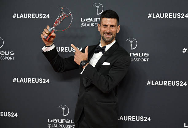 Last time Rafael won 3 GS in one year it was 2010 and he was 24yo. Last time Roger won 3 GS in one year it was 2007 and he was 26yo. Then there is Novak, winning 3 GS at the age of 36 along with 5th Laureus Sportsman of the year award. Built different! 🇷🇸🐐 #NoleFam #Djokovic