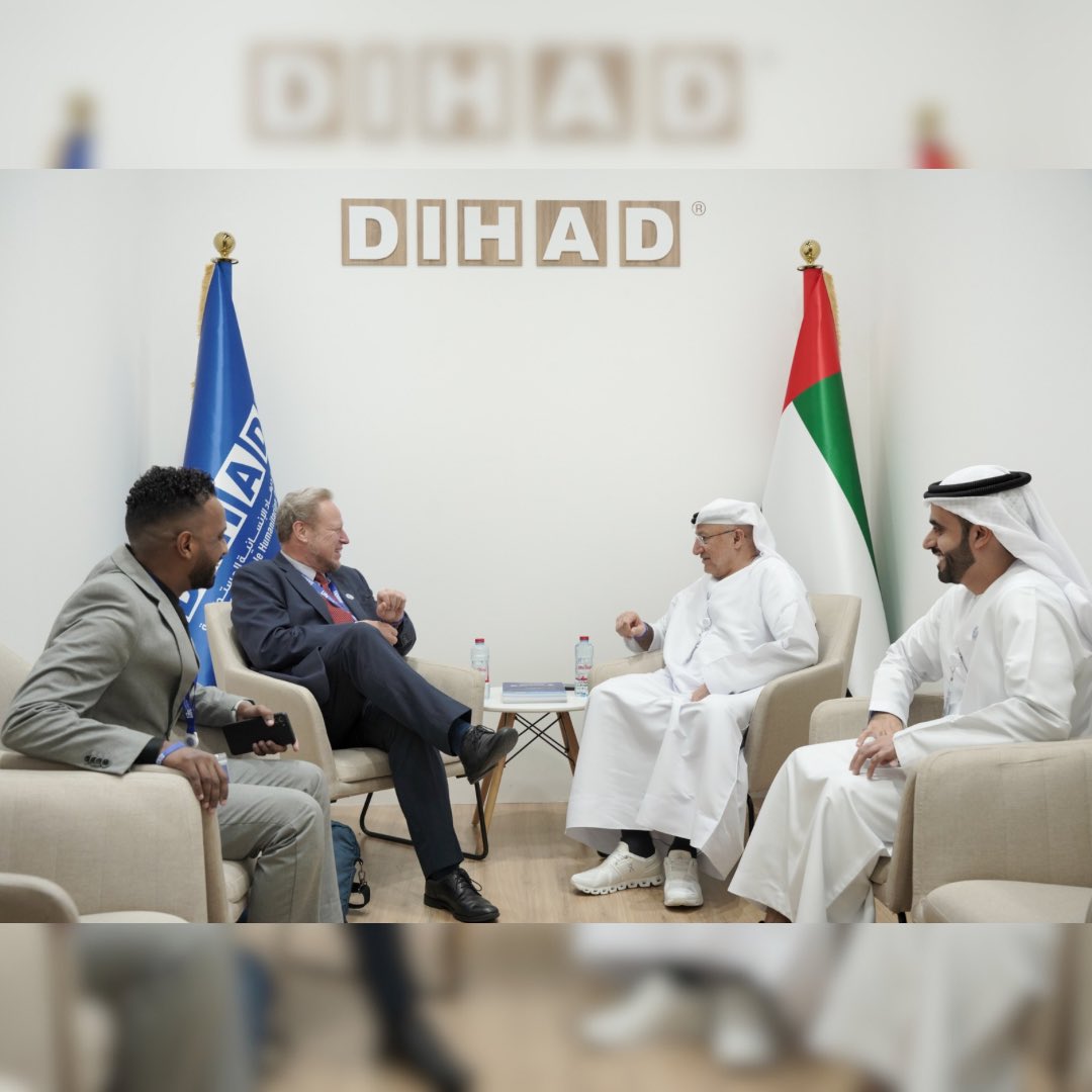 In the sideline of the 20th Anniversary of DIHAD Conference & Exhibition, H.E. Amb. Dr. Abdulsalam AlMadani, Roving Ambassador for the Parliamentary Assembly of the Mediterranean for the GCC, Chairman of DIHAD Sustainable Humanitarian Organisation, and Chairman of (DISAB) met Dr.