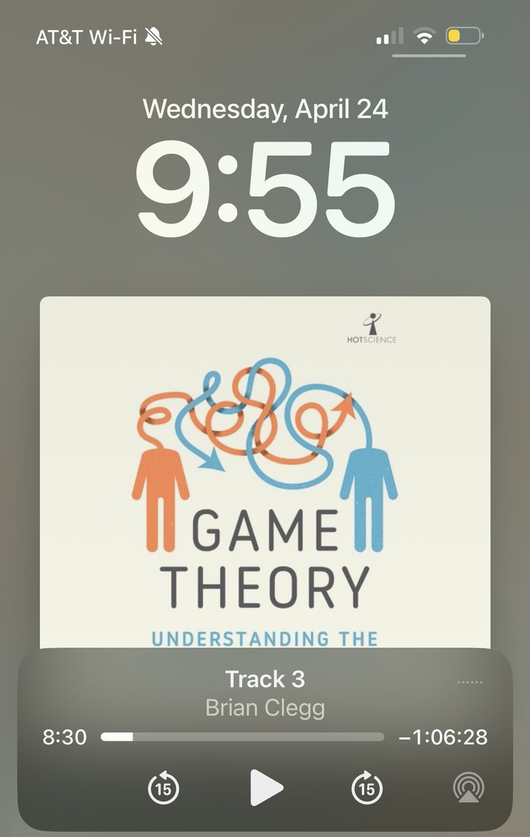 What are you reading this week? #GameTheory is a good one if you’re looking for recommendations. Thanks @Charles21051141!