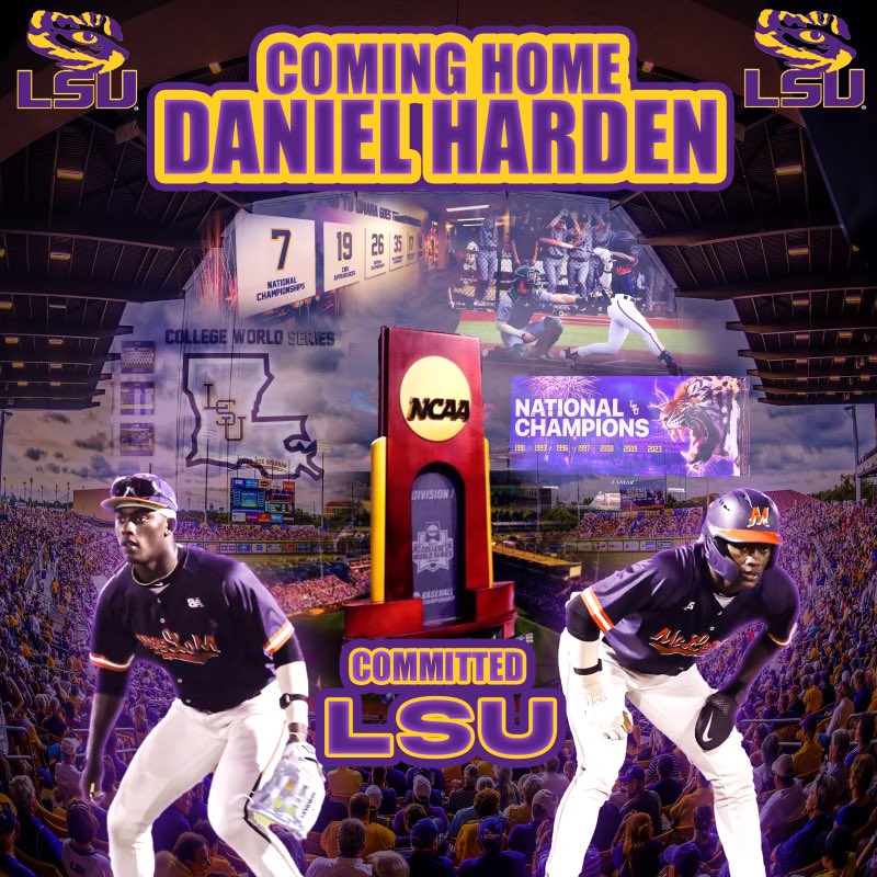 I’m coming home! I’m honored to announce that I will be continuing my athletic and academic career at @LSU . I want to thank my parents for their support and the many sacrifices they made throughout this journey. I also want to thank @mccbaseball1, the staff, and the many…