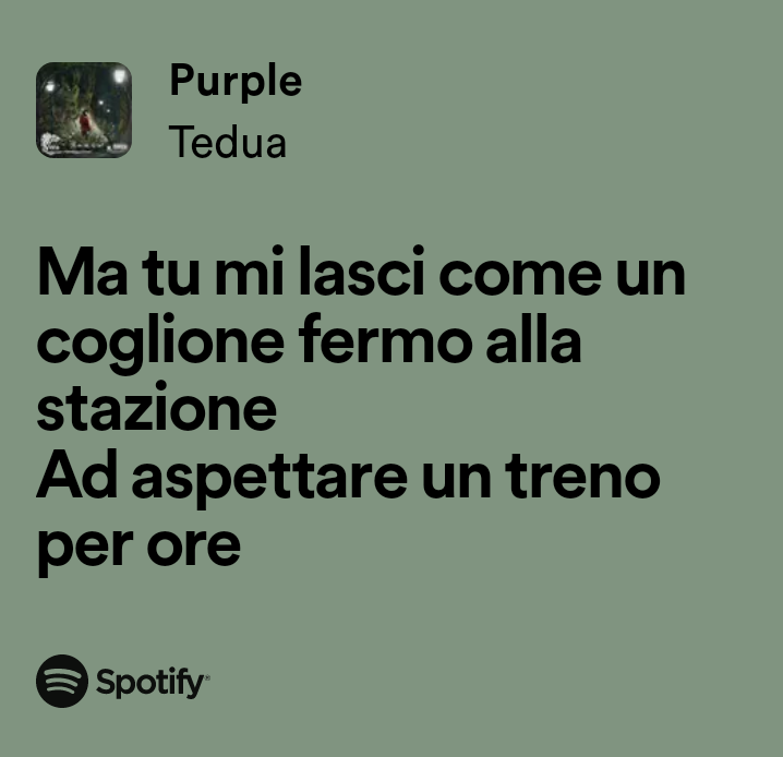 Ho trovato la canzone giusta da dedicare a Trenitalia 
open.spotify.com/track/7vLQn9De…