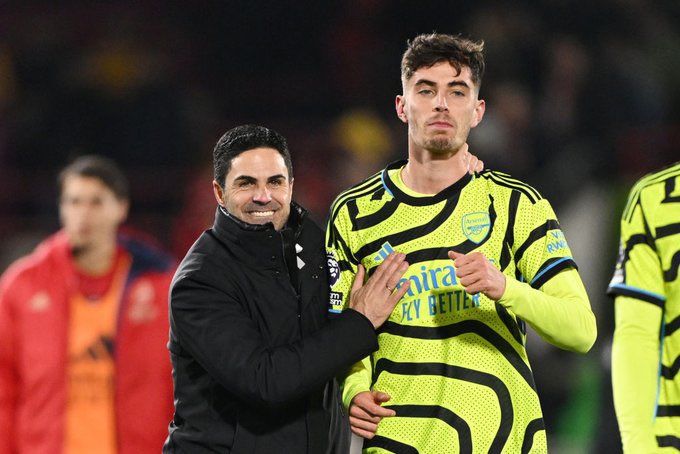 🔴⚪️ Arteta: 'I must say that Kai Havertz's overall contribution in every phase of play was tremendous'. 'When you add the two goals he scored and some of the link-up play that he had in big moments, it was a great performance'. #ZEbetNG #WeSpeakYourGame
