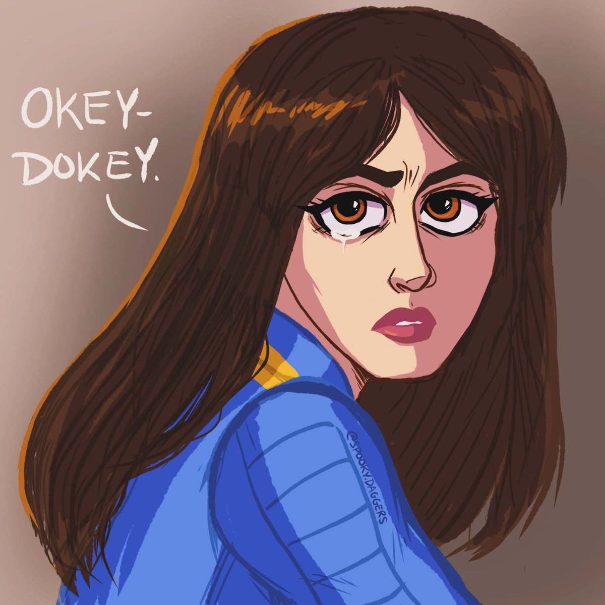 A more serious sketch, as a treat for myself. #FalloutOnPrime #FalloutSpoilers #SpoilerAlert #Fallout #lucymaclean #OkeyDokey #FalloutTV