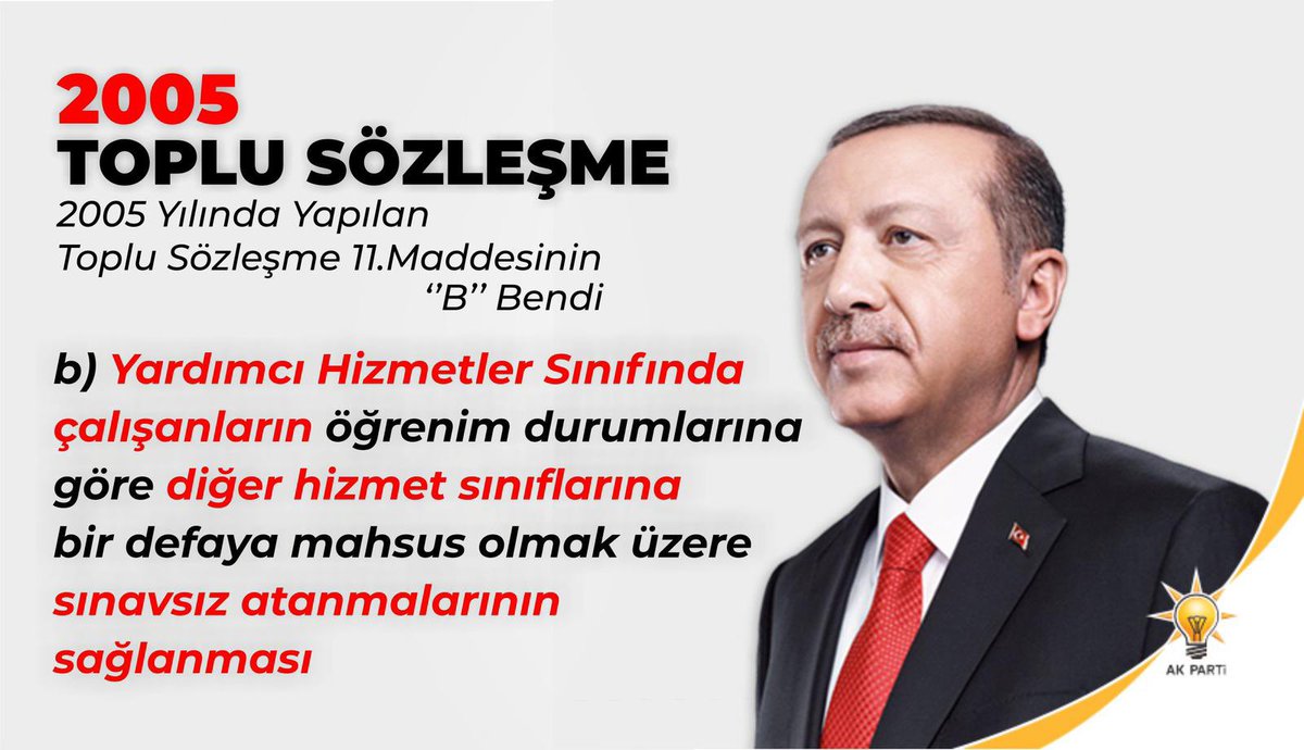 @tcbestepe Bizler eğitimini tamamlamış 657 devlet memurları kanununa tabi 140 bin #YardımcıHizmetlerSınıfı memurlarıyız.

Talebimiz; Verilen sözlere istinaden sınava tabii tutulmadan bir defaya mahsus olmak üzere GİH ya da THS kadrolarına geçiş yapmak.

@RTErdogan 
@isikhanvedat 
@Akparti