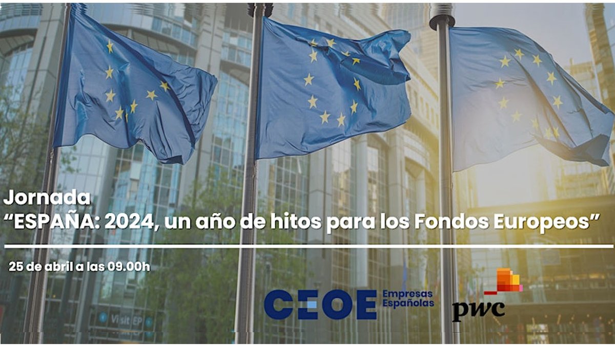 📆 El próximo 25 de abril, nuestro presidente Joan Batalla participará en la Jornada 'ESPAÑA: 2024, un hito para los Fondos Europeos', organizada por @CEOE_ES y @PwC_Spain. El objetivo de este encuentro es conocer los detalles de la Adenda al Plan de recuperación, Transformación…
