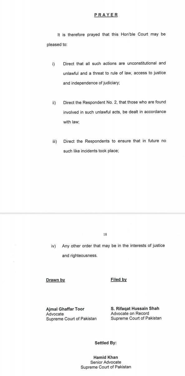 Balochistan Bar Council has filed the constitution petition in the Supreme Court supporting six IHC judges stance regarding the interference of executive/ agencies in judicial functions.