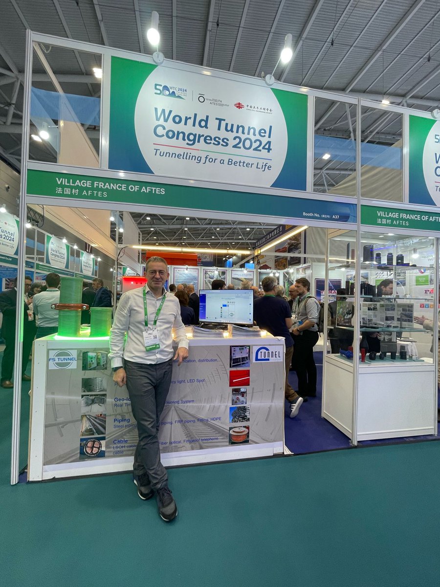 poces_'s tweet photo. Le @poces_ à l'international ! Salon du Congrès Mondial des Tunnels #ITA-AITES à Shenzhen sur le stand Village France de l'Association Association #AFTES !
@MinesNancy https://t.co/bcmOlEpPPc