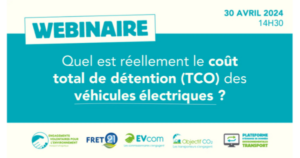 👉 N’hésitez pas à vous inscrire au prochain webinaire du Programme @EVE_Transport sur le « Cout total de détention (TCO) des véhicules électriques ? » prévu le 30 avril 2024 à 14h30. #mobilité #décarbonation #transport eve-transport-logistique.fr/webinaire-cout…