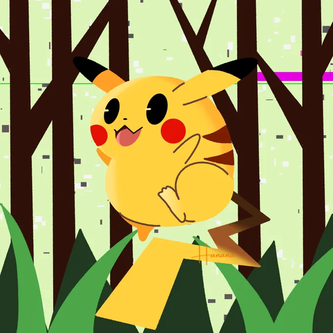 こんばんは。 初めまして! ポケモンイラストを主線なしで描いております 見ていただけると幸いです!