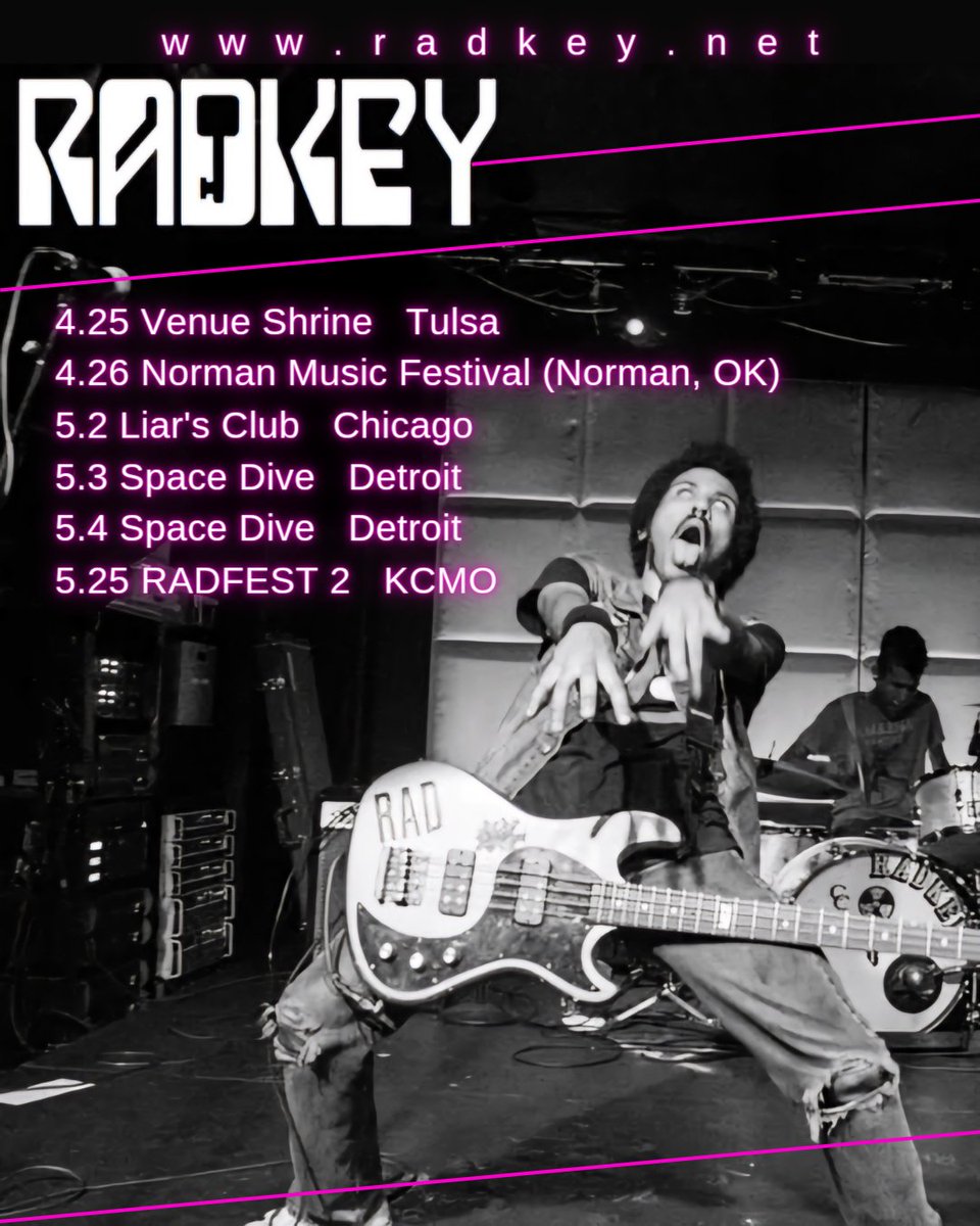 Dig it 🤘🏽
radkey.net 

#radkey #livemusic #radkeyrock #LITTLEMANRECORDS #deliciousrocknoise #newmusic #radkey24