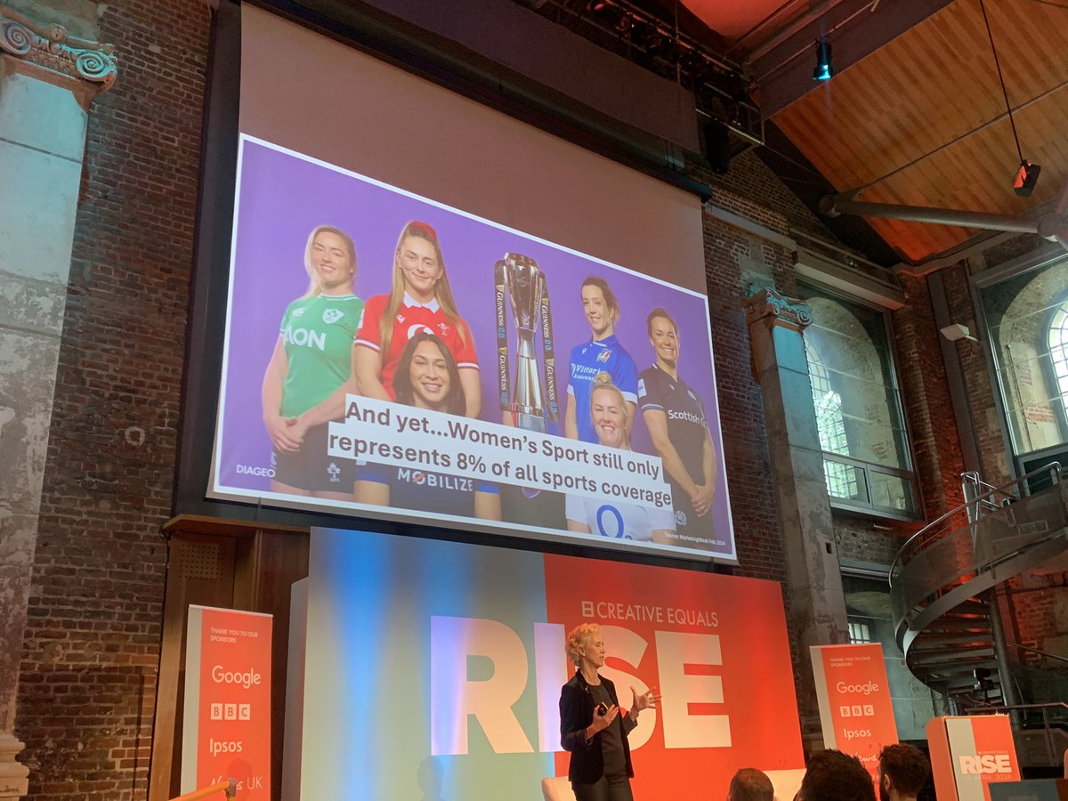 Women’s sport still only represents 8% of sports coverage. Diageo’s CMO Cristina Diezhandino on opportunity for brands to highlight the value of women’s sport @CreativeEquals #RISE2024