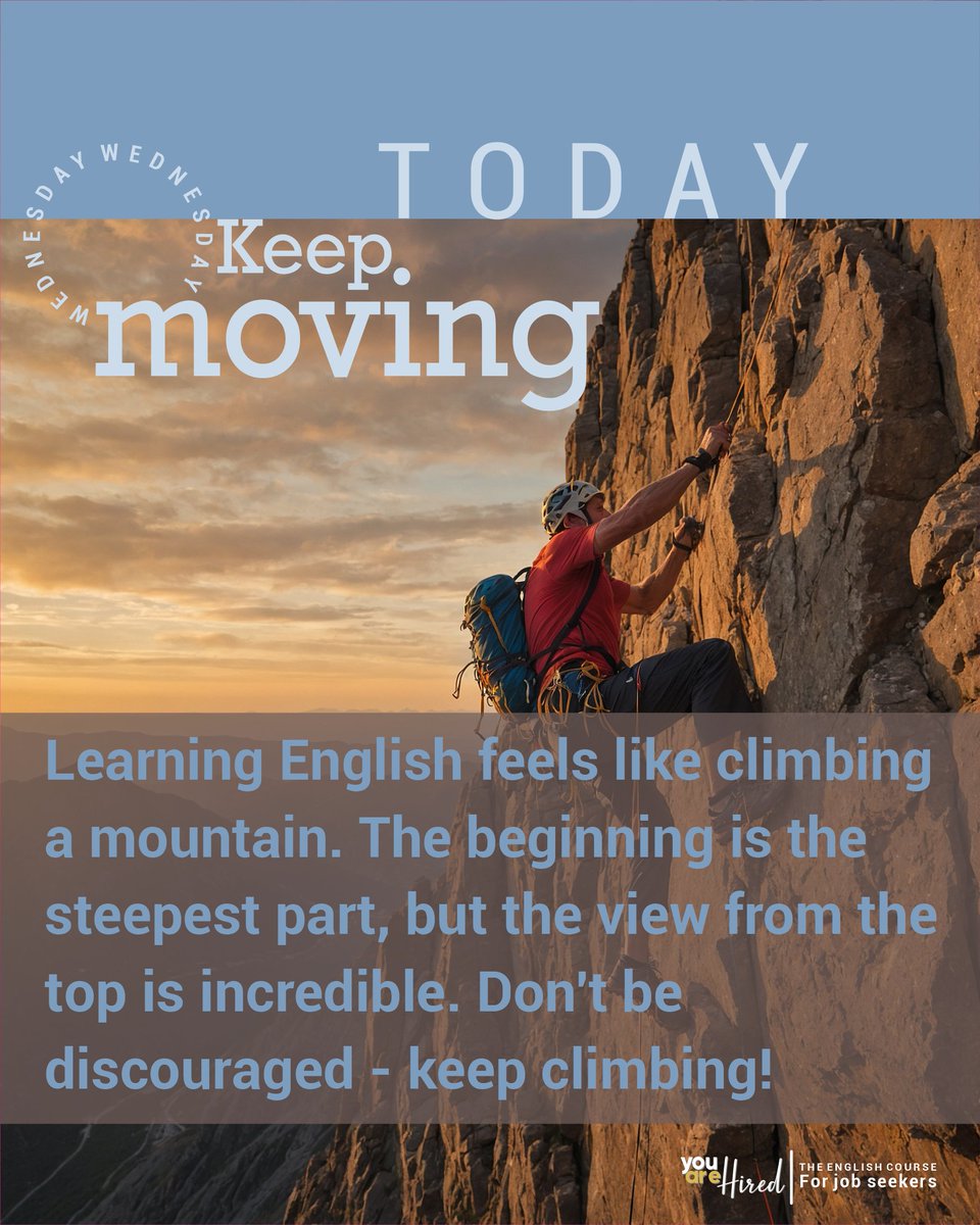 Today just keep moving, because someday you will achieve your goals 💪 
.
#Englishforjobseekers #englishcourse #englishforjobinterview #englishskills #searchingforjobs #theenglishcourseforjobseekers #jobinterviewtraining #learningenglish