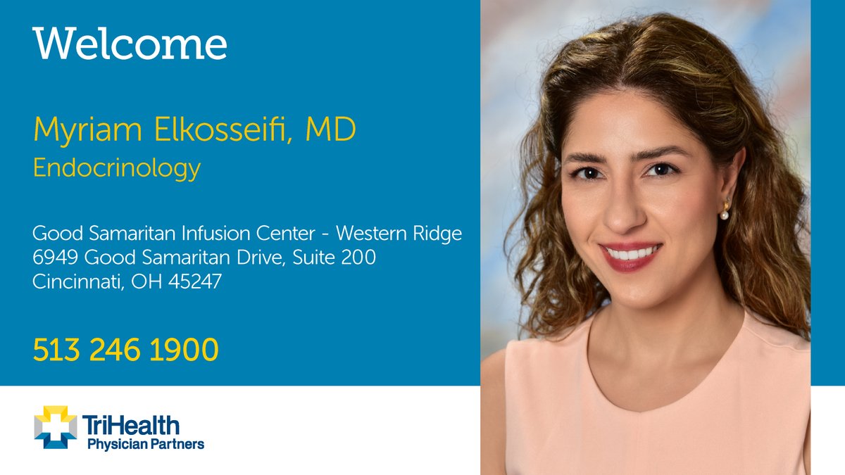 Welcome to TriHealth, Dr. Myriam Elkosseifi! As an endocrinologist, Dr. Elkosseifi is interested in hearing the stories of her patients and understanding their needs, encouraging everyone to eat well and embrace regular movement to lead a healthy life. bit.ly/3T3LoAq