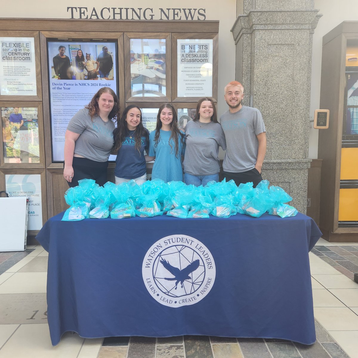 Happy #WatsonWednesdays! Come visit the @uncwwatsonstudentleaders in the Ed Building for some free treats and words of encouragement for your exams! #ItBeginsWithTeachers #WSL #WSLcares