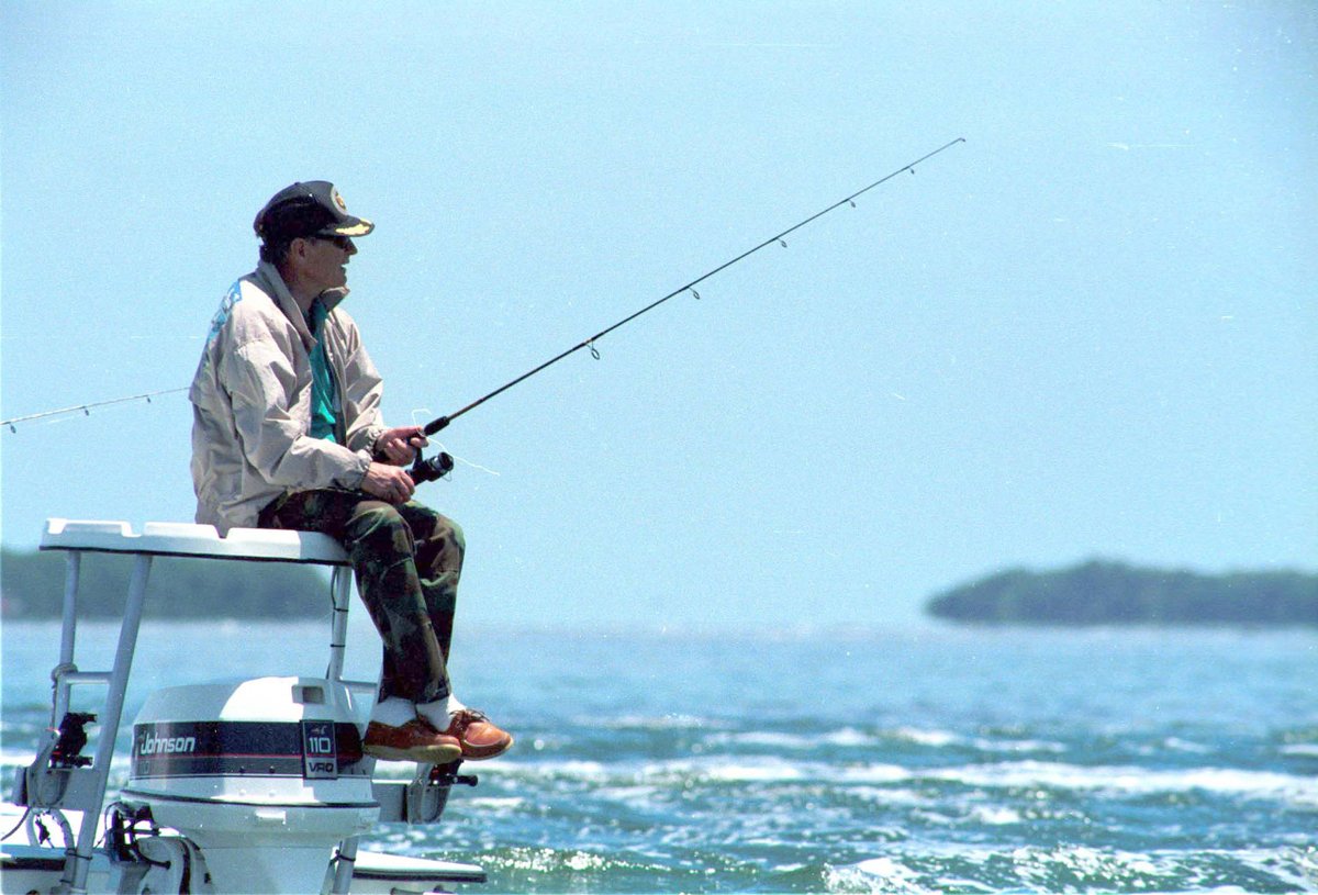 President Bush bonefishing in Islamorada, Florida.
April 21, 1990

Photo Credit: George Bush Presidential Library and Museum

#bush41 #bush41library #bush41museum