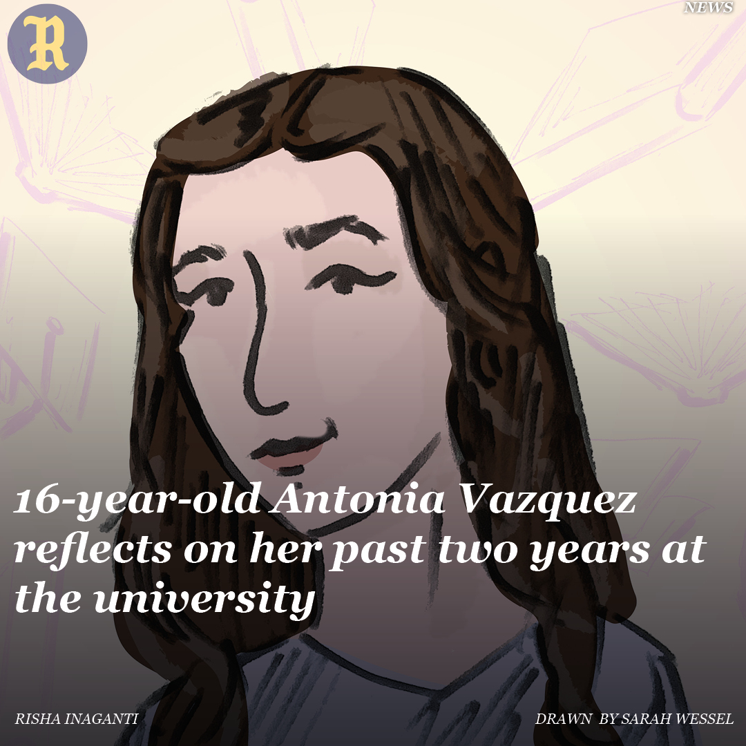 udreview's tweet photo. Antonia Vazquez was accepted to the university at age 14. Now, two years later, she has maintained a 4.0 GPA and is on track to finish her requirements early. 
https://t.co/9hh9ETmDOi https://t.co/YkGcyk7L76