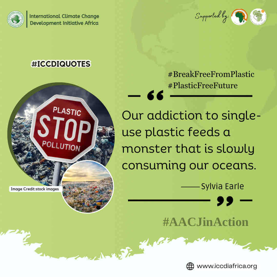 Our addiction to single-use plastic feeds a monster that is slowly consuming our oceans. - Sylvia Earle #BreakFreeFromPlastic #PlasticFreeFuture #AACJinAction