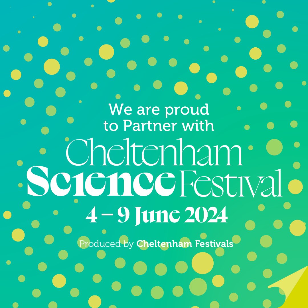 🚀 We're proud to partner with #CheltSciFest2024 to showcase the power of science and help inspire the next generation of #STEM pioneers! Tickets go on sale today and you can find the full @cheltfestivals line-up here 👉 bit.ly/3meR1f0