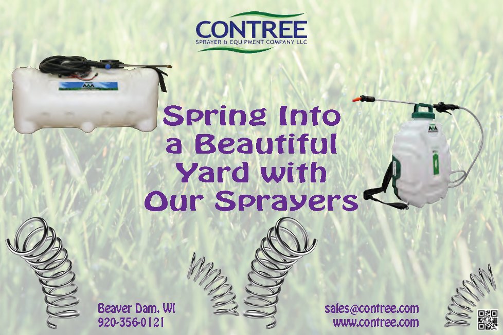 ContreeSprayer's tweet image. Worried about having a beautiful yard? We can help! Call or email us for a quote on a #backpacksprayer, #SpotSprayer, or several other small sprayers perfect for maintaining your #weedfreeyard.
#weedfreespring #weedfreeyard #weedfree
