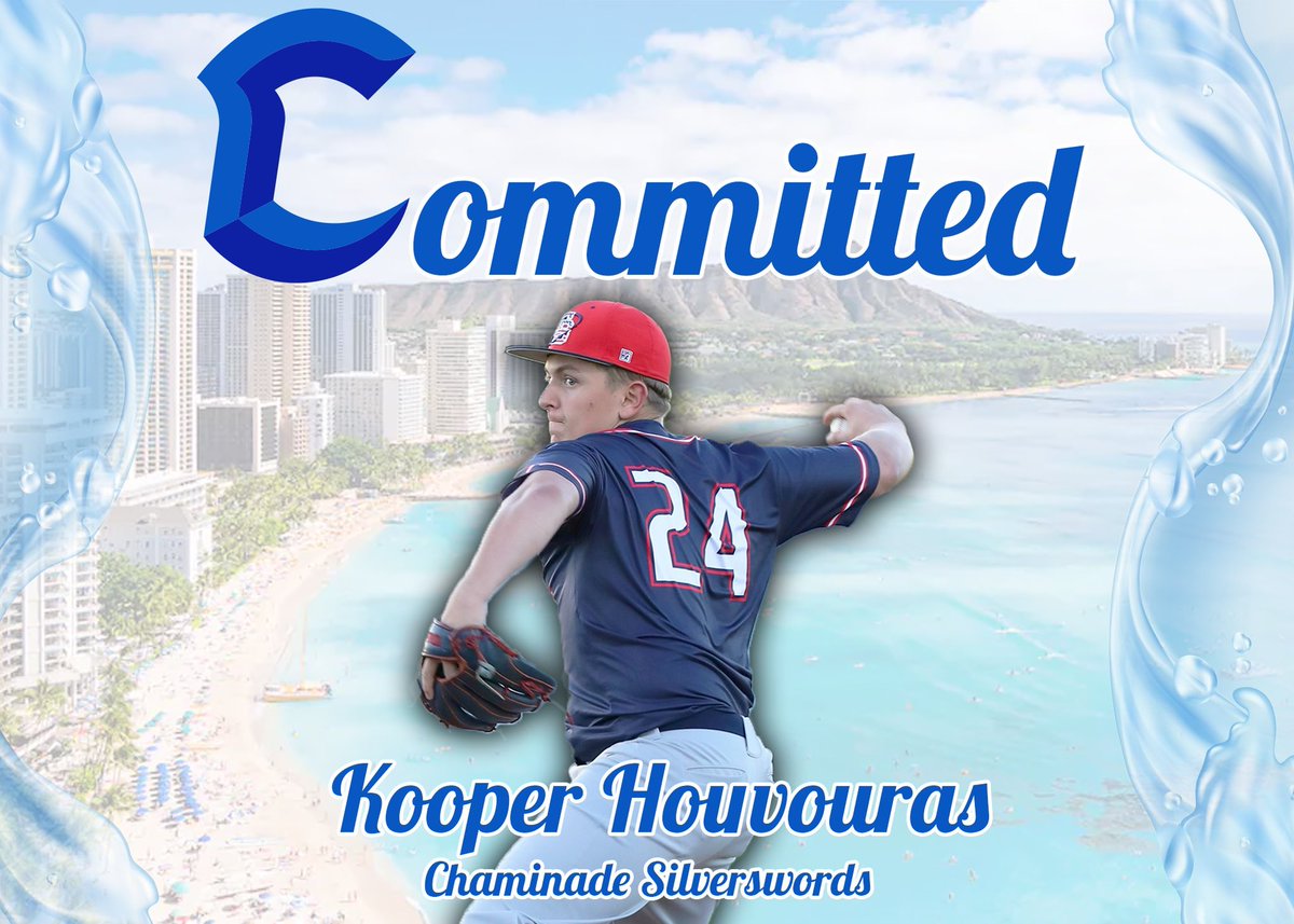 Kooper Houvouras (@houvouraskooper) on Twitter photo After a long, hard fought recruiting process I am blessed and proud to announce I will be living out my childhood dream and playing collegiate baseball at Chaminade University of Honolulu. <a href="/GoSwords/">Chaminade Athletics</a> LETS WORK 🔵⚔️ After a long, hard fought recruiting process I am blessed and proud to announce I will be living out my childhood dream and playing collegiate baseball at Chaminade University of Honolulu. <a href="/GoSwords/">Chaminade Athletics</a> LETS WORK 🔵⚔️