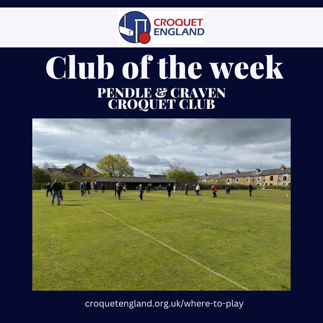 CroquetEngland's tweet photo. This week, Croquet England shines the spotlight on Pendle and Craven Croquet Club
Congratulations on your open day Pendle & Craven and thank you to David from Crake Valley Croquet Club for showing support to our Croquet Family.
#TryCroquet #PendleAndCraven https://t.co/Fyq0yYHrZm