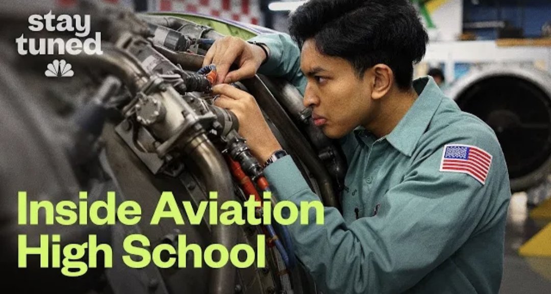 Watch the April 23, 2024, 'Stay Tuned on Education' series episode on Aviation High School! Link in bio!

#aviation #aircraftmaintenance @Delta @NBCNews