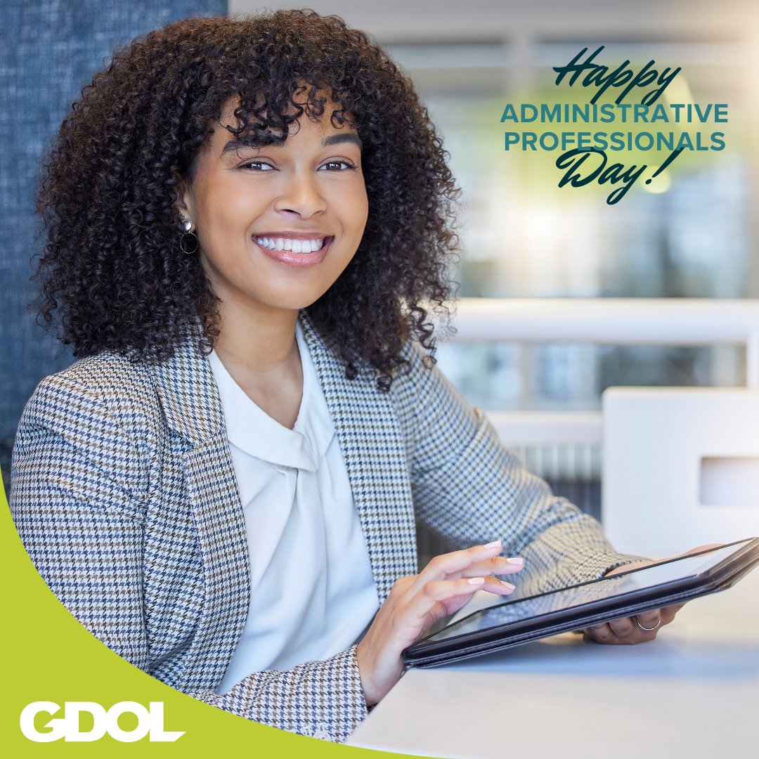 🌟 Join us this Administrative Professionals Day in thanking the vital workers who keep Georgia's organizations and businesses up and running!