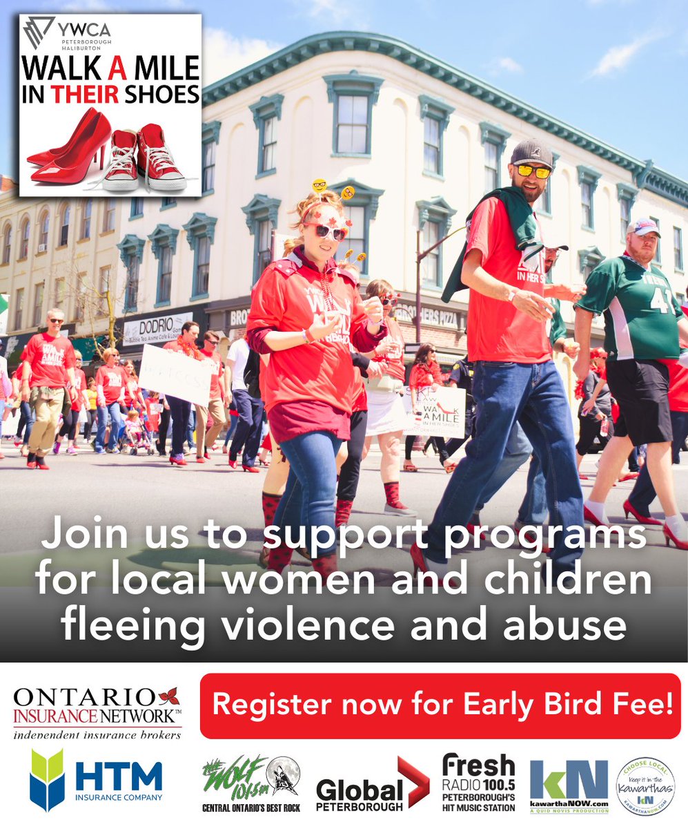 Walk A Mile In Their Shoes is a month away... have you registered yet? The Early Bird registration fee is only open for one more week. Get your teammates together and sign up now to save! ywcapeterborough.akaraisin.com/ui/WalkAMile20…