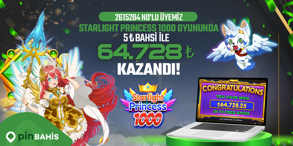 💰 PİNBAHİS KAZANDIRMAYA DEVAM EDİYOR 💰 💫 Şanslı üyemiz, tam 12.800x yakalayarak 64.728 ₺ kazandı! 🎉 📺 Kazanç tekrarını izlemek için tıkla - t.me/pinbahis_tr/17… 👉 Sen de hemen oyna t2m.io/twttrpnbhs24 kazananların arasında yerini al.