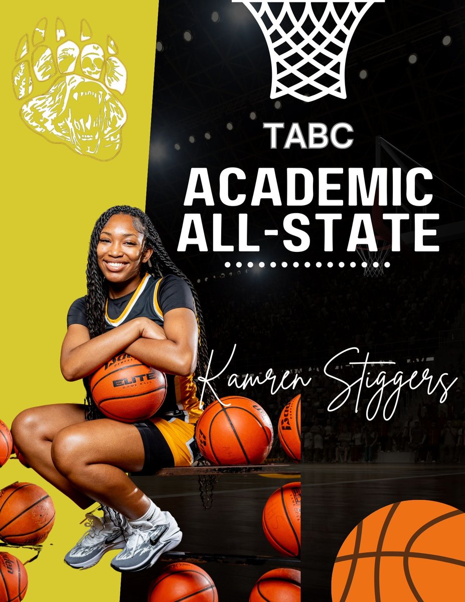 Congratulations to Kamren Stiggers for being named TABC Academic All-State!!