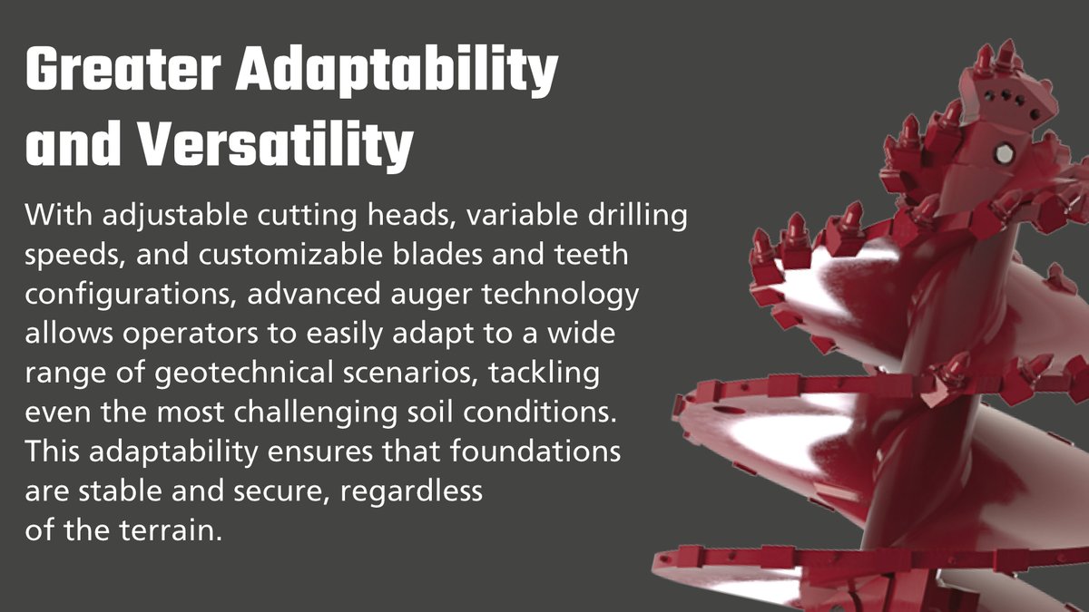 jdc_team's tweet photo. Check out the benefits of using advanced auger technology…

- Enhanced precision and accuracy
- Increased productivity and efficiency
- Greater adaptability

Let us get you set up with the right auger.

#JeffreyMachine #UtilityDrilling #Augers #FoundationdDilling https://t.co/XHqO9mnXPK
