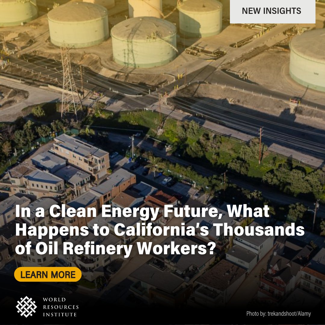 #California has a legal requirement to cut 85% of its emissions by 2045🚫🏭 What happens to the thousands of workers, families and communities who rely on the state’s #oil refineries for jobs and tax revenues? Find out here👉 bit.ly/3UwWIGQ