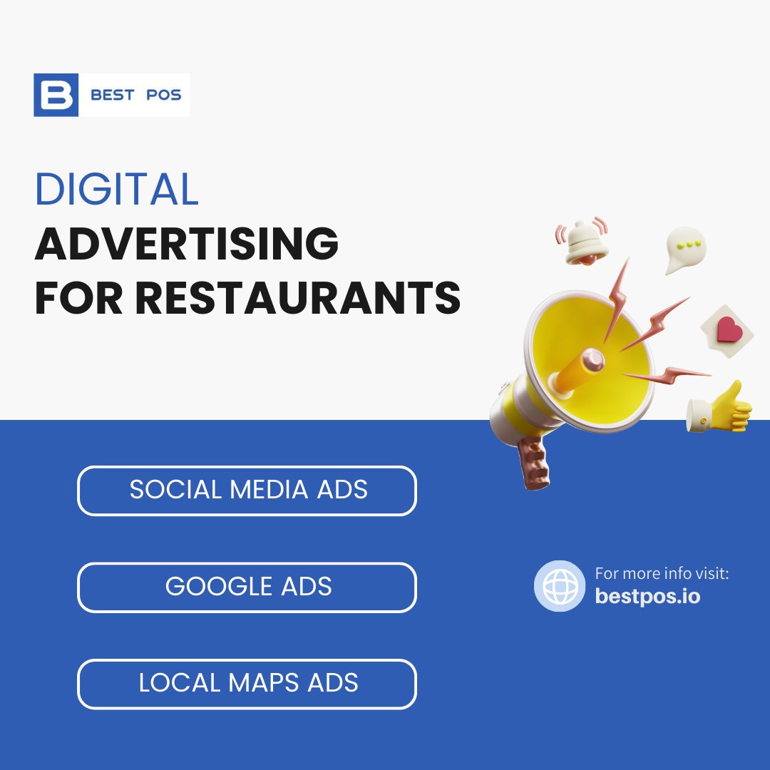 Ready to elevate your restaurant's online presence? With our comprehensive digital advertising services, including social media ads to Google Maps and local ads, we'll help your restaurant stand out in the digital landscape. 

#DigitalAdvertising #RestaurantMarketing #BestPOS