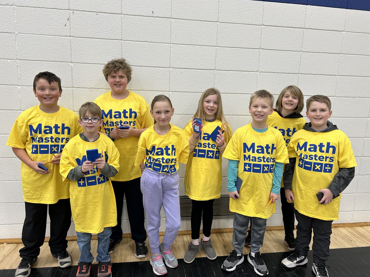CloverRidgeElem's tweet photo. Congratulations to these STARS for shining so bright during Math Masters competition! #TeamCRE https://t.co/rrtm7VZUpc