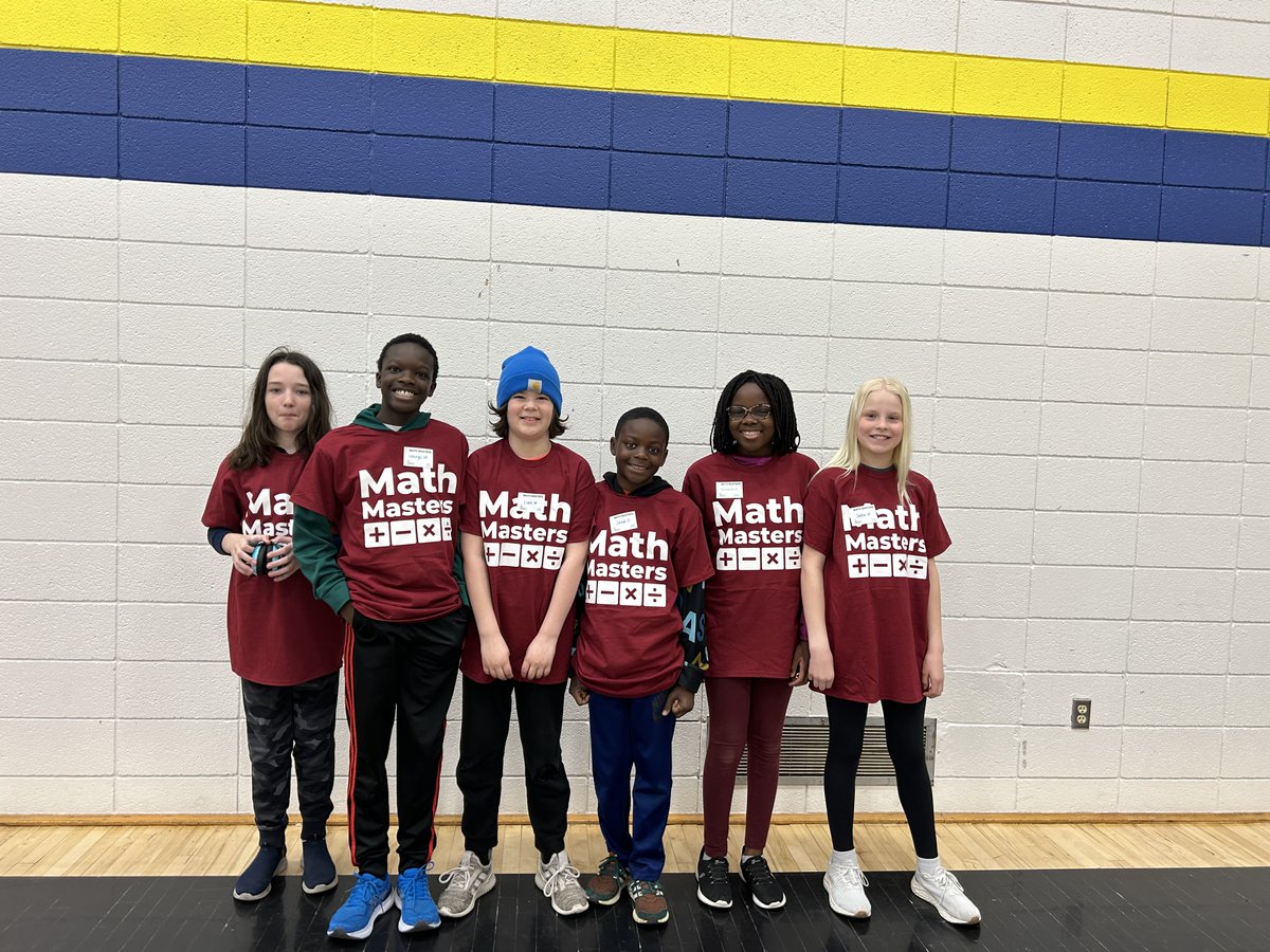 CloverRidgeElem's tweet photo. Congratulations to these STARS for shining so bright during Math Masters competition! #TeamCRE https://t.co/rrtm7VZUpc