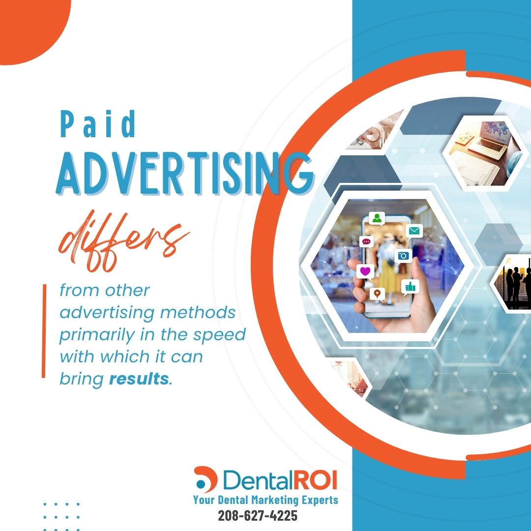 Paid advertising differs from other methods primarily in the speed with which it can bring results.

#digitalmarketing #dentalmarketing #marketingfordentists #paidads #advertising #paidadvertising #socialmediaadvertising