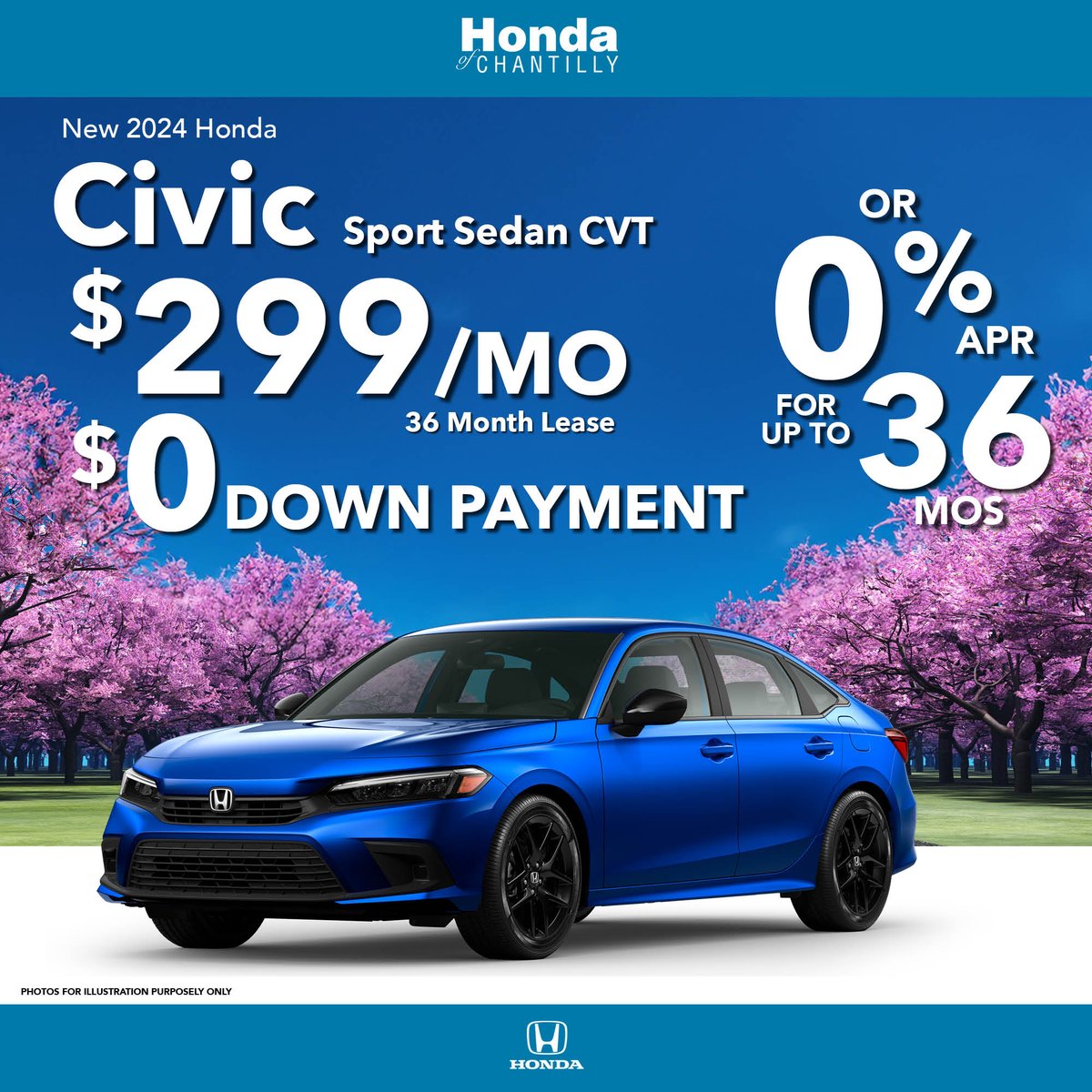 Unlock savings with 0% APR for up to 36 months on the 2024 Honda Civic Sport Sedan CVT. Your upgrade is waiting, stop in today. 💫

Shop now: bit.ly/4aItGJL

#ilovepohanka #hondaofchantilly #chantillyva #civic #springsavings