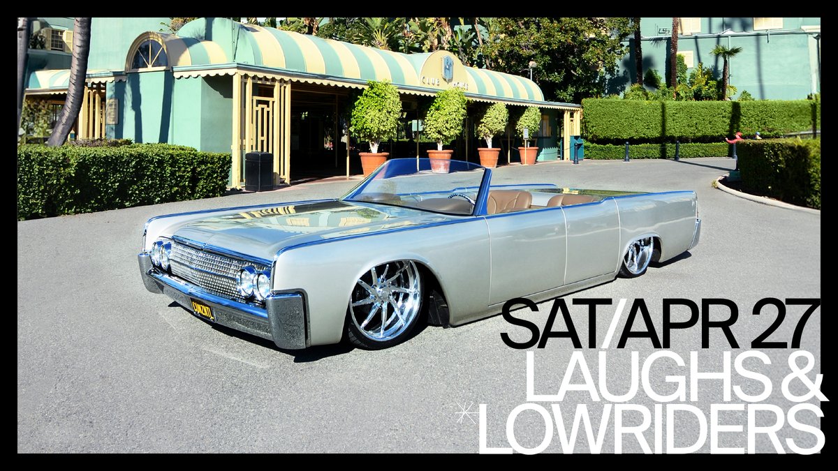 🎉 Get ready to laugh with Zhivago Blea, Flacco, Carlos Loma, That Guy Johnny C, Cesar Serrato, & Gill at Santa Anita Park's Infield on Sat, Apr 27! Join us for comedy & lowriders for a day of family fun! 🚗😂 bit.ly/3WakWbd