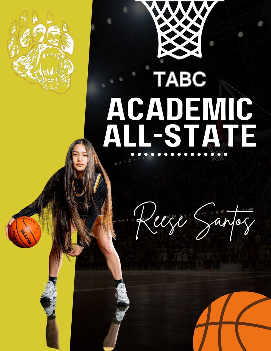 Congratulations to Reese Santos for being named TABC Academic All-State!