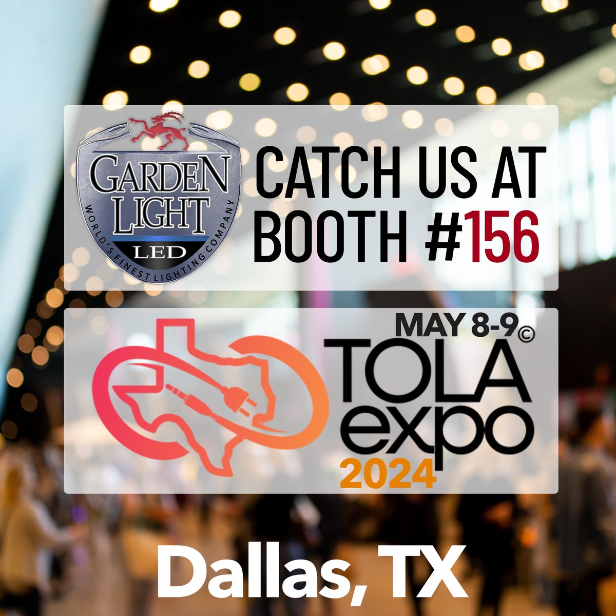 GardenLightLED's tweet image. Join Garden Light LED and the rest of the outdoor lighting industry at TOLA 2024 in Dallas, Texas on May 8-9! We’re eager to showcase our latest products and innovations.
#LandscapeLighting #OutdoorLighting #LandscapeLightingDesign #LandscapeDesign #Architecturallighting