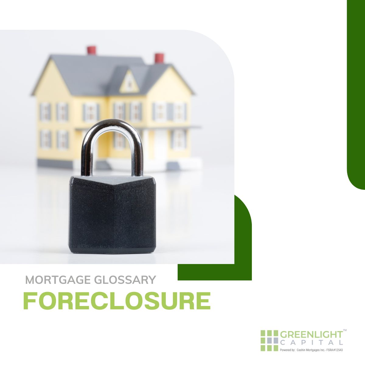 Demystifying foreclosure in real estate. 🏡💼 Foreclosure happens when a homeowner defaults on mortgage payments, leading to the lender seizing the property.

#Foreclosure #RealEstate #MortgageTerms #HomeOwnership #PropertyInvestment  #Gogreenlightloans #greenlightcapital